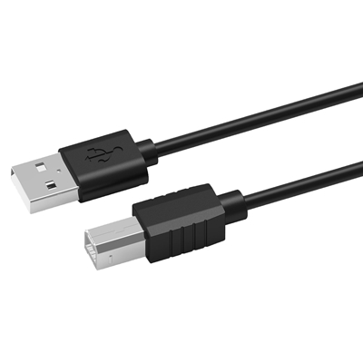 Prevo USBA-USBB-2M USB Printer Cable, USB 2.0 Type-A (M) to USB 2.0 Type-B (M), 2m, Black, 480Mbps Transmission Rate, Suitable for Printers & Scanners, Retail Box Packaging image 2