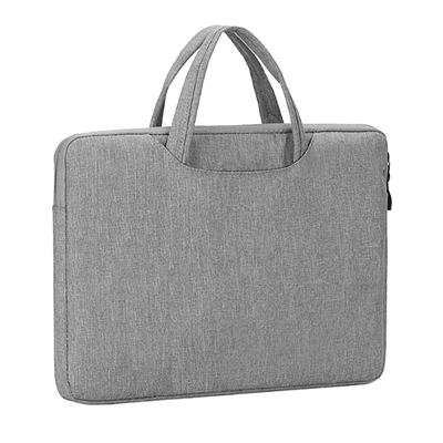 Prevo 15.6 Inch Laptop Bag, Cushioned Lining, With Shoulder Strap, Light Grey image 2