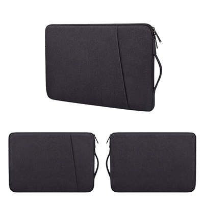 Prevo 15.6 Inch Laptop Sleeve, Side Pocket, Cushioned Lining, Black image 2