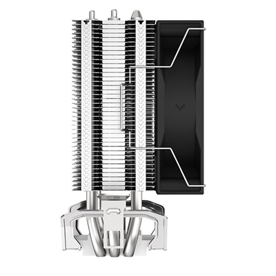 DeepCool AG300 Fan CPU Cooler, Universal Socket, Efficient 92mm PWM Cooling Black Fan, 3050RPM, 3 Heat Pipes, 150W Heat Dissipation Power, Unique Matrix Fin Design, Intel LGA 1700 Bracket Included image 5