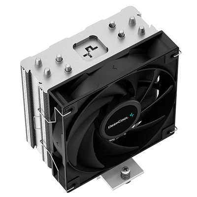 DeepCool AG400 Fan CPU Cooler, Universal Socket, High Efficiency 120mm PWM Cooling Black Fan, 2000RPM, 4 Heat Pipes, 220W Heat Dissipation Power, Unique Matrix Fin Design, Intel LGA 1700 Bracket Included image 3