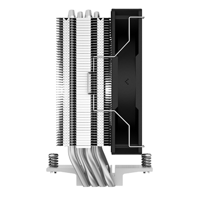 DeepCool AG400 Fan CPU Cooler, Universal Socket, High Efficiency 120mm PWM Cooling Black Fan, 2000RPM, 4 Heat Pipes, 220W Heat Dissipation Power, Unique Matrix Fin Design, Intel LGA 1700 Bracket Included image 5