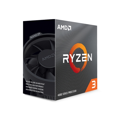 AMD Ryzen 3 4100 4 Core AM4 Processor, 8 Threads, 3.8GHz up to 4.0GHz Boost, 6MB Cache, 65W, with Wraith Stealth Cooler, No Graphics image 2
