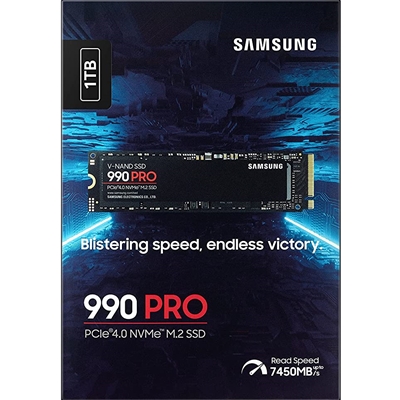 Samsung 990 PRO(MZ-V9P1T0BW) 1TB NVMe SSD, PCIe Gen4, M.2 Interface, 2280, Read 7450 MB/s, Write 6900 MB/s, 5 Year Warranty image 2