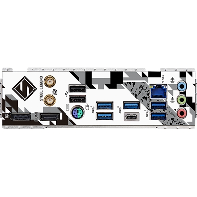 ASRock B760M Steel Legend WiFi Intel 1700 Socket Motherboard, Micro-ATX, 4x DDR5 Slots, 3x M.2 Sockets, Fitted I/O Shield, 2.5GbE LAN, Wi-Fi 6E, 1x DisplayPort / 1x HDMI Port image 6