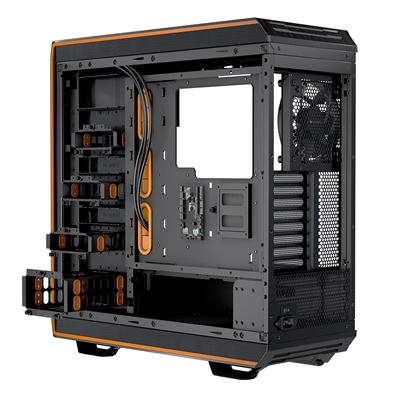 be quiet! HDD Cage, Mounting for One HDD or Two SSDs, Black & Orange Rubber Decouplings Included, Compatible with Most be quiet! Cases image 2