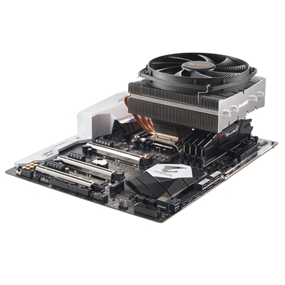 be quiet! Shadow Rock TF 2 Fan CPU Cooler, Universal Socket, Silence-Optimized 135mm PWM Black Cooling Fan, 1400RPM, 5 Heat Pipes, 160W TDP, Space Saving Top-Flow Design image 4