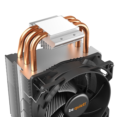 be quiet! Pure Rock Slim 2 Fan CPU Cooler, Universal Socket, Pure Wings 2 92mm PWM Black Cooling Fan, 2000RPM, 3 Heat Pipes, 130W TDP, Slim & Compact Design, Intel LGA 1700 & AMD AM5 Compatible image 3