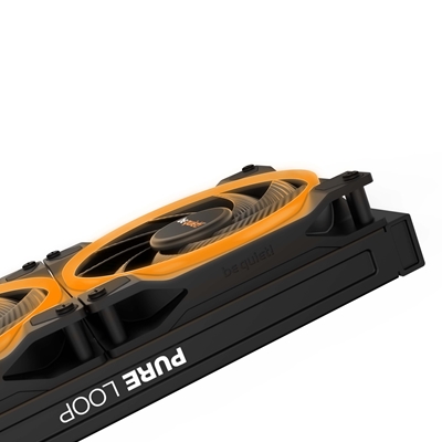 be quiet! Light Wings PWM High Speed Addressable RGB Fan, 140mm, 2200RPM, 4-Pin PWM Fan & 3-Pin ARGB Connectors, Black Frame, Black Blades, ARGB Lighting on Front & Rear image 3