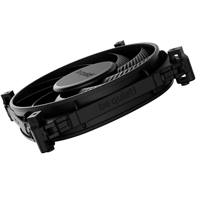 be quiet! Silent Wings 4 PWM Black Fan, 120mm, 1600RPM, 4-Pin PWM Fan Connector, Black Frame, Black Blades, Optimized Fan Blades for High End Performance, 2 Mounting Options image 2
