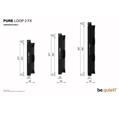 be quiet! Pure Loop 2 FX AiO Liquid CPU Cooler, Universal Socket, 240mm Radiator, 2 x Light Wings 120mm PWM High Speed 2500RPM Addressable RGB Cooling Fan, Addressable RGB LED Pump Head, ARGB PWM Hub Included image 6