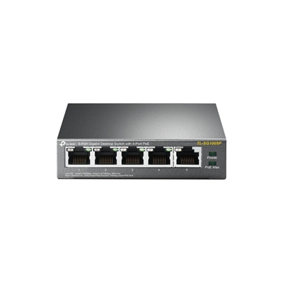 TP-Link TL-SG1005P 5-Port Metal Gigabit Desktop PoE Switch with 4-Port PoE+ (65W) image 2