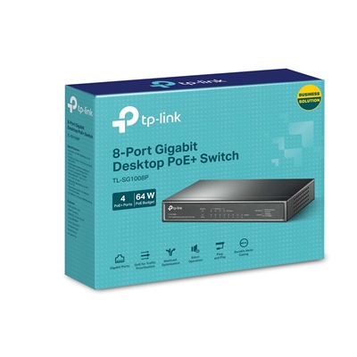 TP-Link TL-SG1008P 8-Port Metal Gigabit Desktop PoE Switch with 4-Port PoE+ (64W) image 5