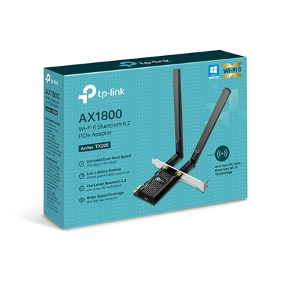 TP-Link Archer TX20E AX1800 Wi-Fi 6 Bluetooth 5.2 PCIe Adapter image 2