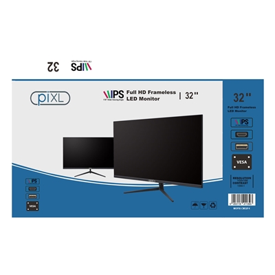 piXL CM32F4 32 Inch Full HD Widescreen IPS Monitor with 1920x1080 Resolution, 4ms Response Time, 60Hz Refresh Rate, Display Port, HDMI & VESA Mount image 6