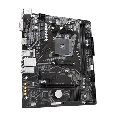Gigabyte A520M K V2 Ultra Durable AMD AM4 Socket Motherboard, Micro-ATX, 2x DDR4 Slots, 1x M.2 Socket, GbE LAN, 1x D-Sub / 1x HDMI Port image 3