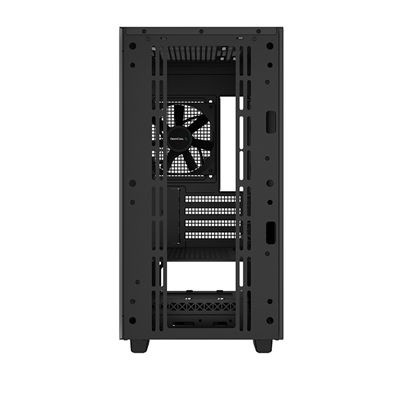 DeepCool CH370, Black, Mini Tower Chassis w/ Tempered Glass Window, 1x 120mm Fan, 2x USB 3.0, mATX/mITX image 4
