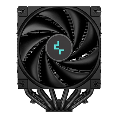 DeepCool AK620 ZERO DARK CPU Cooler, 2x120mm Fan, 1850rpm, 68.99 CFM, PWM, Aluminium Fins, Copper Heatpipes, Intel/AMD image 2