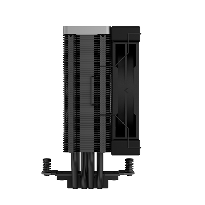 DeepCool AK400 Zero Dark Fan CPU Cooler, Universal Socket, High Performance 120mm Silent Hydro Bearing PWM Black Fan, 1850RPM, 4 Heat Pipes, Unique Matrix Fin Design, All Black, Intel LGA 1700 Bracket Included image 4