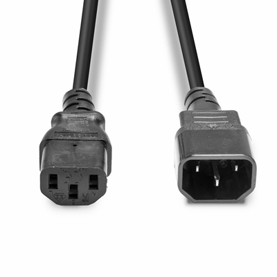 Lindy 30331 2m IEC C14 (Kettle) To IEC C13 (Kettle) Mains Extension Cable - Black, Perfect for use in Offices, Control Rooms, Digital Signage and Home Theatre Setups image 4