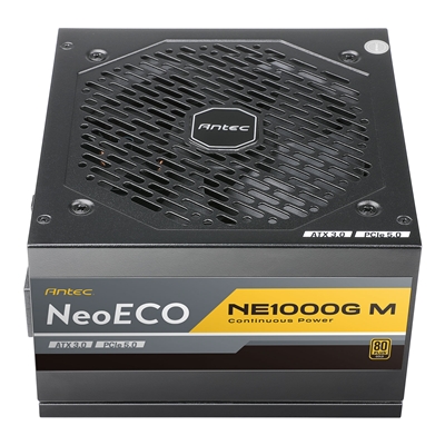 Antec NE1000G M, PCIe 5.0 Ready, Fully Modular, 80PLUS Gold, Single Rail, 83A, 120mm FDB Fan, ATX3.0 PSU image 2