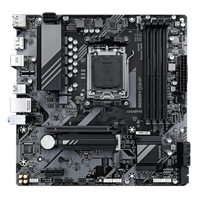 Gigabyte B650M D3HP Ultra Durable AMD AM5 Socket Motherboard, Micro-ATX, 4x DDR5 Slots, 2x M.2 Sockets, 2.5GbE LAN, 2x DisplayPorts / 1x HDMI Port image 2