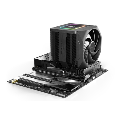 be quiet! Dark Rock Elite CPU Cooler, Universal Socket, 2 x Silent Wings Fans, 2000RPM, 7 x Heat Pipes, 280W TDP, ARGB & Speed Switch image 4