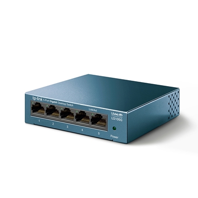 TP-Link LiteWave LS105G 5-Port 10/100/1000Mbps Metal Gigabit Desktop Network Switch image 2
