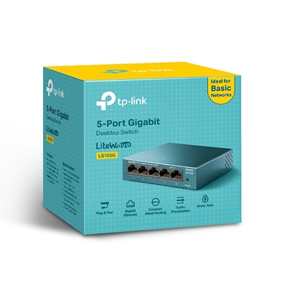 TP-Link LiteWave LS105G 5-Port 10/100/1000Mbps Metal Gigabit Desktop Network Switch image 6
