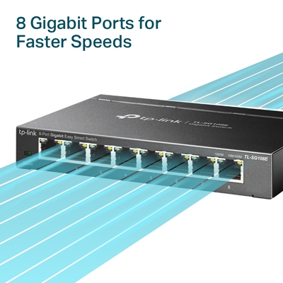 TP-Link TL-SG108E 8-Port Metal Gigabit Easy Smart Switch image 4
