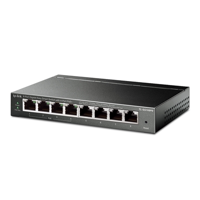 TP-Link TL-SG108PE 8-Port Metal Gigabit Easy Smart Switch with 4-Port PoE+ (64W) image 2