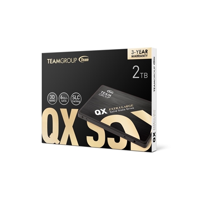 Team QX2 (T253X7002T0C101) 2TB 2.5 Inch SSD, Sata 3 Interface, Read 560MB/s, Write 550MB/s, 3 Year Warranty image 5
