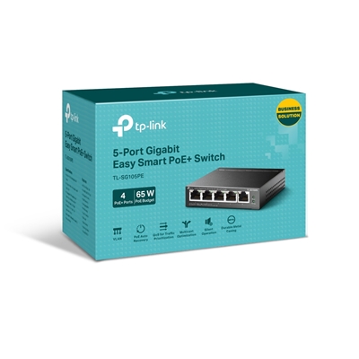 TP-Link TL-SG105PE 5-Port Metal Gigabit Easy Smart PoE Switch with 4-Port PoE+ (65W) image 4