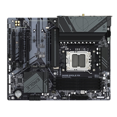 Gigabyte B650 EAGLE AX AMD AM5 Socket Motherboard, ATX, 4x DDR5 Slots, 3x M.2 Sockets, Fitted I/O Shield, GbE LAN, Wi-Fi 6E, 1x DisplayPort / 1x HDMI Port image 4