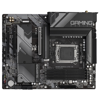 Gigabyte B650 GAMING X AX V2 AMD AM5 Socket Motherboard, ATX, 4x DDR5 Slots, 3x M.2 Sockets, Fitted I/O Shield, 2.5GbE LAN, Wi-Fi 6E, 1x DisplayPort / 1x HDMI Port image 3