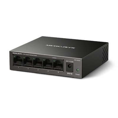 Mercusys MS105GS 5 Port Gigabit Ethernet Network Switch Steel Case image 3