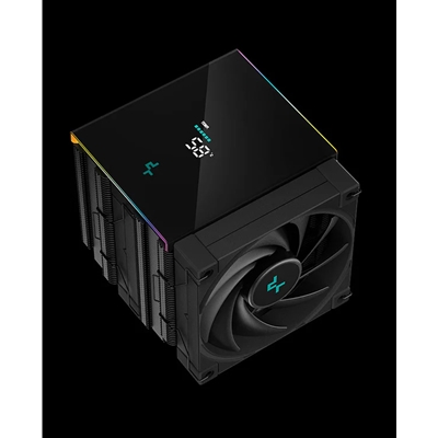 DeepCool AK620 Digital CPU Cooler, Black, 2x 120mm Fan, Dual Tower, ARGB, 6x Direct Touch Copper Heatpipes, Intel/AMD image 5