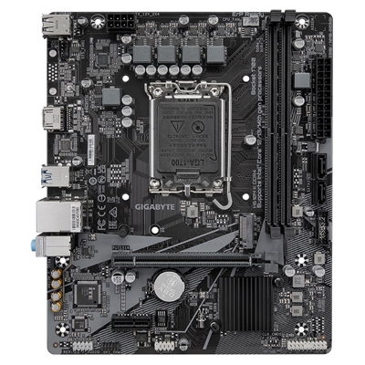 Gigabyte H610M K DDR4 Ultra Durable Intel 1700 Socket Motherboard, Micro-ATX, 2x DDR4 Slots, 1x M.2 Socket, GbE LAN, 1x HDMI Port image 2