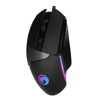 Marvo Scorpion M411 Duke 60 USB RGB Programmable Gaming Mouse (Black) image 3