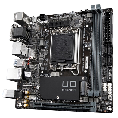 Gigabyte H610I DDR4 Ultra Durable Intel 1700 Socket Motherboard, Mini-ITX, 2x DDR4 Slots, 1x M.2 Socket, GbE LAN, 1x D-Sub / 2x DisplayPorts / 1x HDMI Port image 4