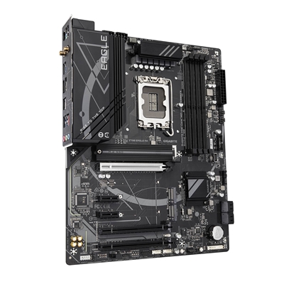 Gigabyte Z790 EAGLE AX Intel 1700 Socket Motherboard, ATX, 4x DDR5 Slots, 3x M.2 Sockets, Fitted I/O Shield, 2.5GbE LAN, Wi-Fi 6E, 1x DisplayPort / 1x HDMI Port image 3