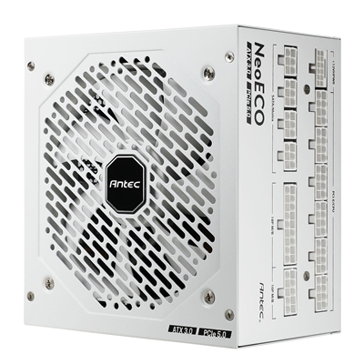 Antec NE1000G M, White, PCIe 5.0 Ready, Fully Modular, 80PLUS Gold, Single Rail, 83A, 120mm FDB Fan, ATX3.0 PSU image 2