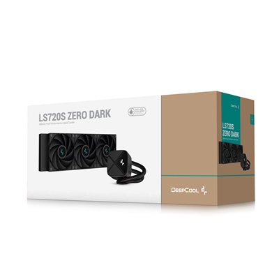 DeepCool LS720 SE Zero Dark All In One Liquid CPU Cooler, 360mm Radiator, 3x 120mm DeepCool Fans, Intel/AMD image 6
