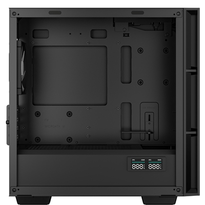 DeepCool CH360 Digital Gaming Case Black Mid Tower with Tempered Glass Side Window Panel, Advanced Cooling, USB 3.0/USB-C Ports, Pre-Installed Fans, Micro ATX/Mini-ITX image 5