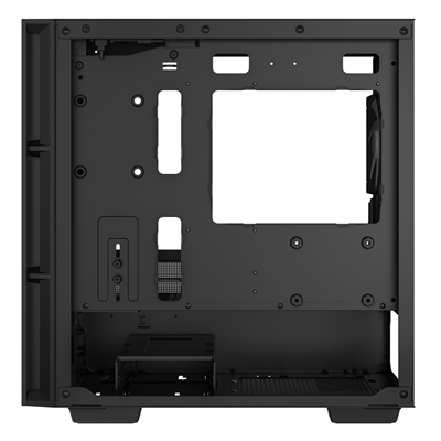 DeepCool CH360 Digital Gaming Case Black Mid Tower with Tempered Glass Side Window Panel, Advanced Cooling, USB 3.0/USB-C Ports, Pre-Installed Fans, Micro ATX/Mini-ITX image 6