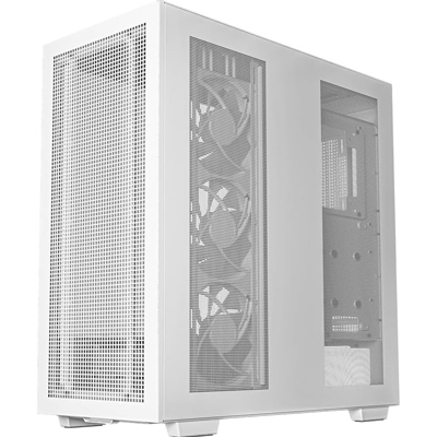 DeepCool Morpheus Case, Gaming, White, Full Tower, 4 x USB 3.0 / 1 x USB Type-C, Tempered Glass Side Window Panel, 1x 420mm ARGB side fan, Mini-ITX / M-ATX / ATX / E-ATX image 3