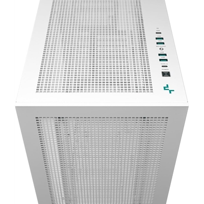 DeepCool Morpheus Case, Gaming, White, Full Tower, 4 x USB 3.0 / 1 x USB Type-C, Tempered Glass Side Window Panel, 1x 420mm ARGB side fan, Mini-ITX / M-ATX / ATX / E-ATX image 5
