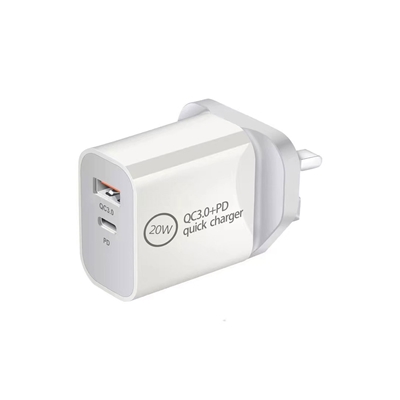Prevo QC70 20W USB Type-C & USB Type-A Fast Charge Mains Charger with QC 3.0 for Laptops, Ultrabooks, Chromebooks, iPads, MacBooks, Smartphones, Tablets, Mobile Devices, Action Cameras, DSLRs image 3