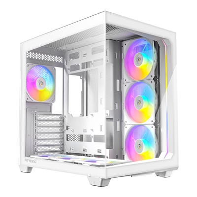 ANTEC Constellation C5 White ARGB Case, 270' Full-View Tempered Glass, Dual Chamber, Support Back-Connect Motherboards, 7 x ARGB PWM Fans With Built-In Fan Controller, ATX, Micro-ATX, ITX image 2