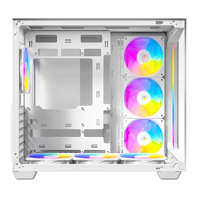 ANTEC Constellation C5 White ARGB Case, 270' Full-View Tempered Glass, Dual Chamber, Support Back-Connect Motherboards, 7 x ARGB PWM Fans With Built-In Fan Controller, ATX, Micro-ATX, ITX image 3
